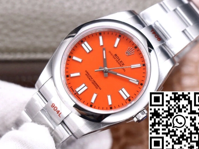 41MM Rolex Coral Dial Oyster Red Perpetual Factory M124300-0007 EW 0212